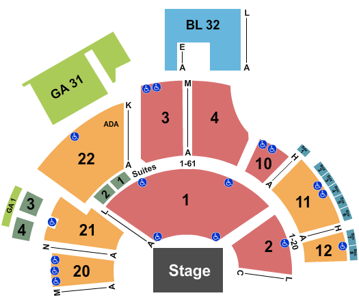 Mountain Winery Mountain Winery Seating Chart